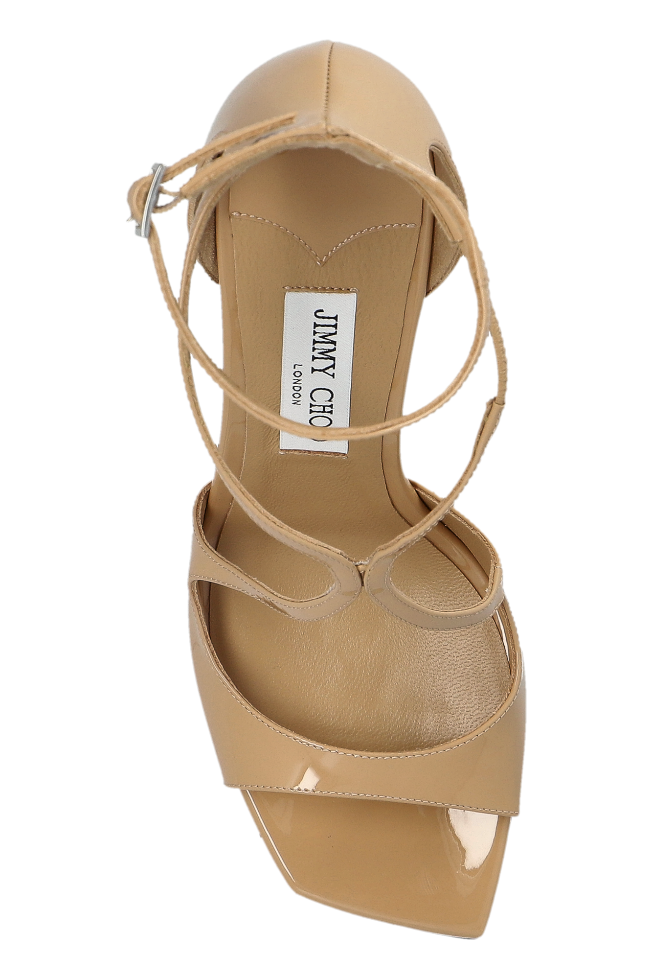 chie☆ Azia 95 | Sunset Orange Suede Sandals | JIMMY CHOO